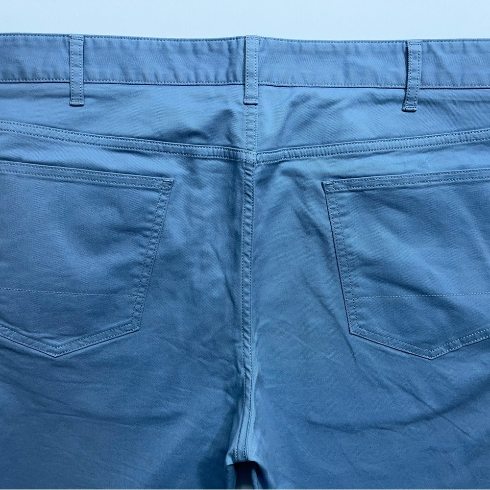 Spoke 5 Pocket Pants Mens 37x30 Powder Blue FIVES Build B Chino Button Fly - Picture 13 of 15